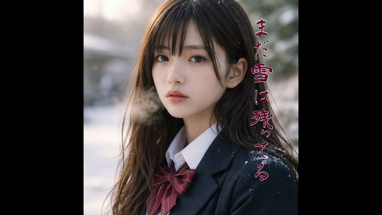 まだ雪は残ってる.