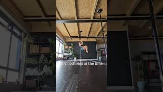 How to pole Step by step into flare 🙌 #pole #polefitness #poletutorial