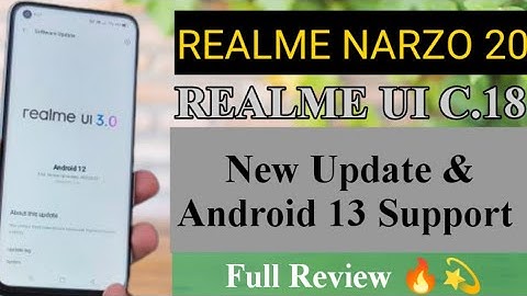 Realme Narzo 20 C.18 Realease Date || Android 13 Update Date || Realme Narzo 20 C.18 New Features