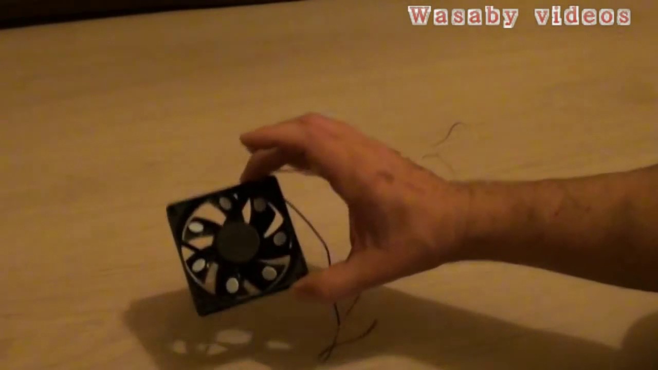 Free Energy Magnet Motor fan used as Free Energy Generator 'Free Energy' light bulb!