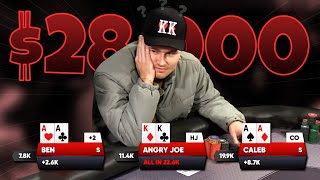 ACES vs. ACES vs. KINGS?! $28,000 POT on CRAZY OHIO LIVESTREAM!! | Poker Vlog #198