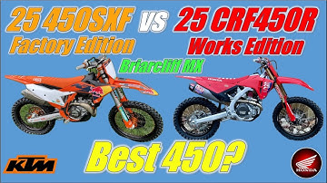 2025 Honda CRF450R Works Edition vs 2024.5 KTM 450SXF Factory Edition Back to Back at Briarcliff MX