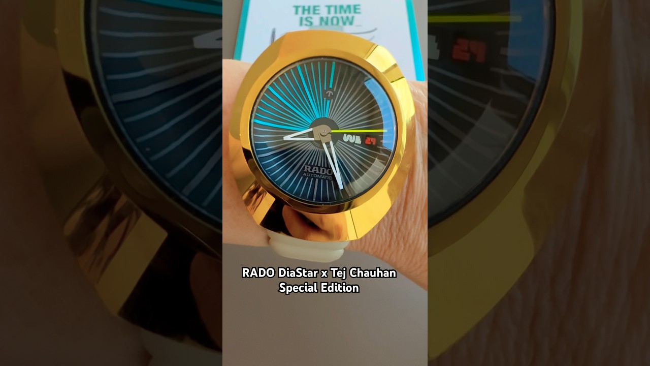 RADO DiaStar Original x Tej Chauhan Special Edition. 38mm. Powermatic 80. Ceramos bezel. 