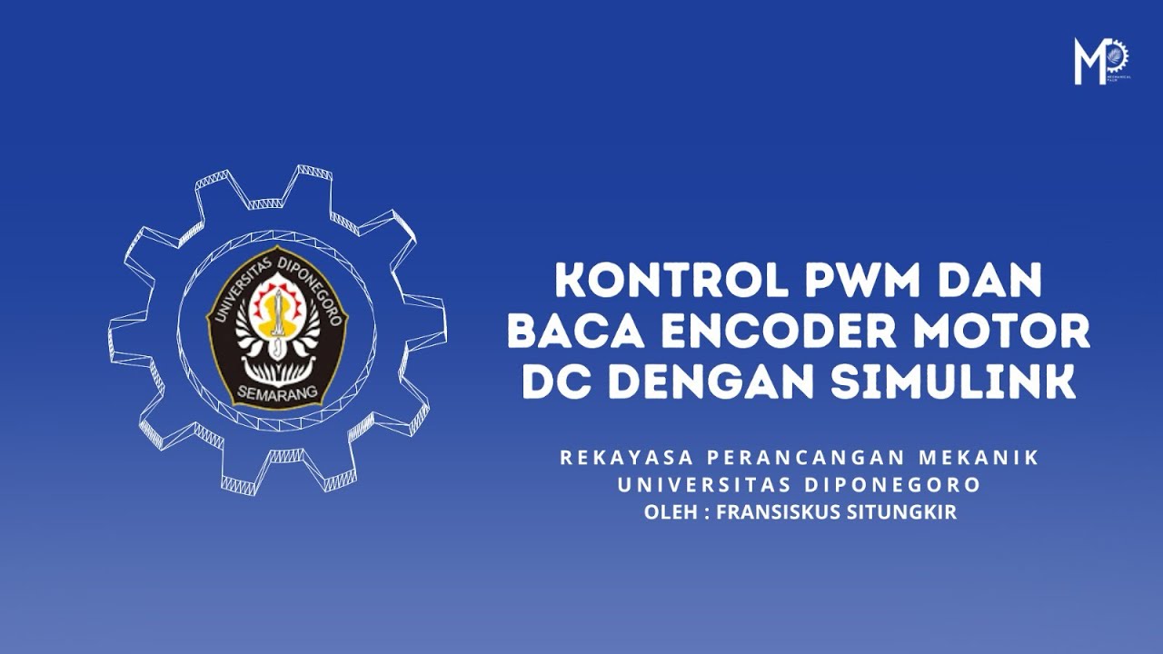 Simulasi dan Implementasi PWM serta Encoder Motor DC Menggunakan Simulink dan Arduino di Matlab