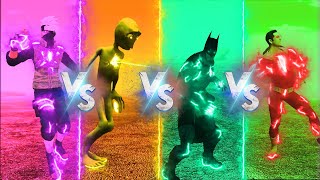 COLOR DANCE CHALLENGE DAME TU COSITA VS KAKASHI VS SHAZAM VS BATMAN  - Alien Green dance challenge