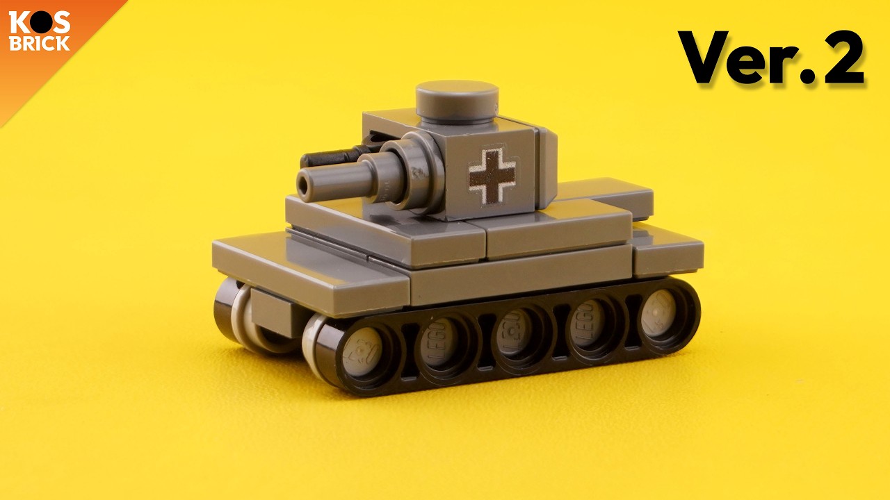 Lego Panzer 2 ver.2 Tank Germany Mini Vehicles (Tutorial)