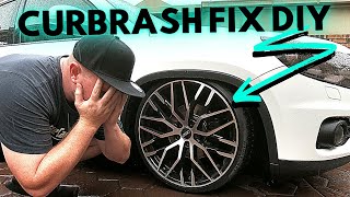 CURB RASH REPAIR On Alloy Wheel Rim! HOW TO Repair Diamond Cut Finish