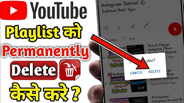 How To Delete Playlist On Youtube On Mobile |Youtube Par Playlist Delete Kaise Kare|Youtube Playlist