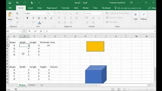 Calculations in Excel using cell references in formulas