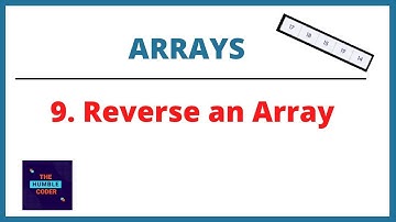 Reverse an Array | Arrays | Learn Data Structure and Algorithms