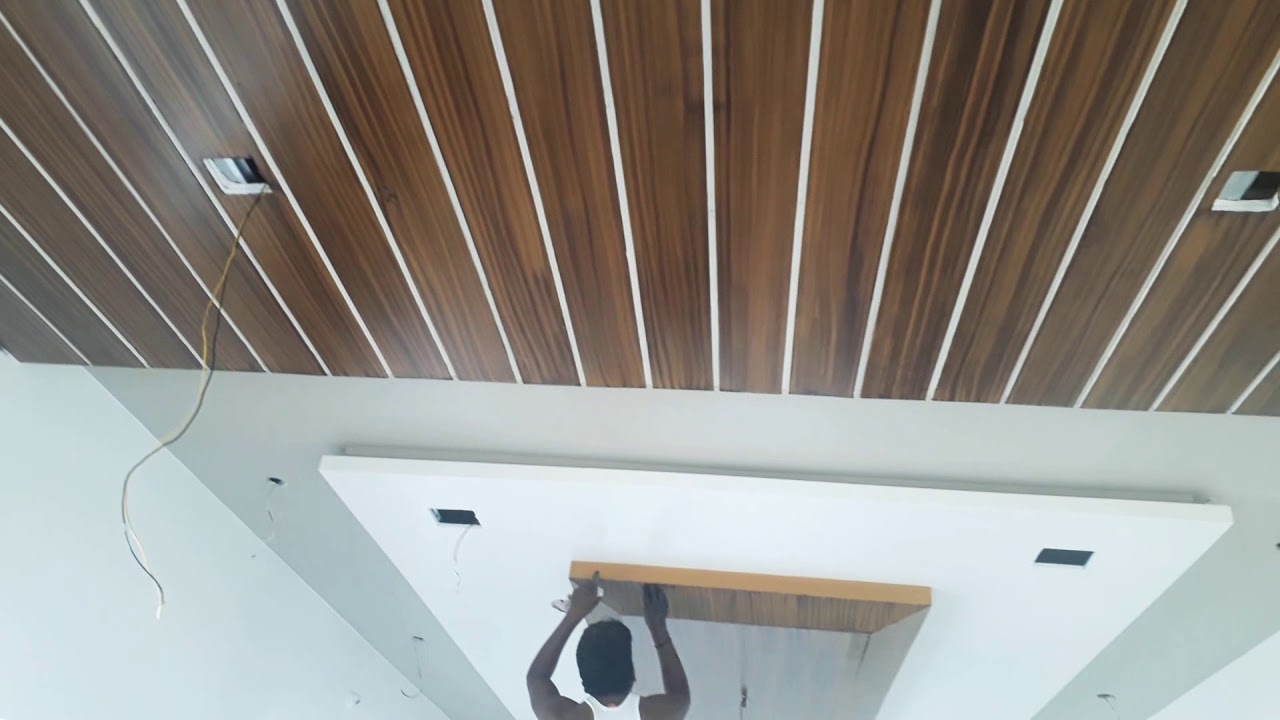 Wooden Texture Paint For False Ceiling Gypsum Board By Saleem