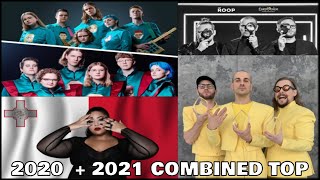 EUROVISION 2020 + 2021 = COMBINED TOP 41