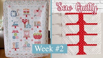 🌸 SEW QUILTY Sew-a-Long: Week 2 | (Quilt & Cross Stitch)