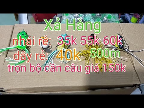 Video HÀNG VỀ - NHÁI HƠI CÂU CÁ LÓC GIÁ RẺ - DÂY 500M GIÁ RẺ... - youtube
