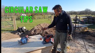 Simple straight cuts with a circular saw. Carpentry tips