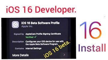 How to download iOS 16 Beta profile on iPhone. (2022)