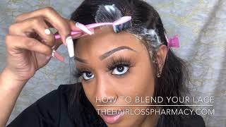 HOW TO BLEND YOUR LACE | GLUELESS WIG | THE HAIR LOSS PHARMACY