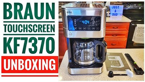 UNBOXING Braun Brew Sense KF7370 Touch Screen 12 Cup Coffee Maker HOW TALL