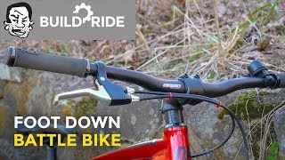 Playing Foot Down on my Battle Bike | Build and Ride