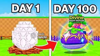 I Spent 100 DAYS in Steal an EGG!