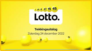 Lotto trekkingsuitslag 24 december 2022