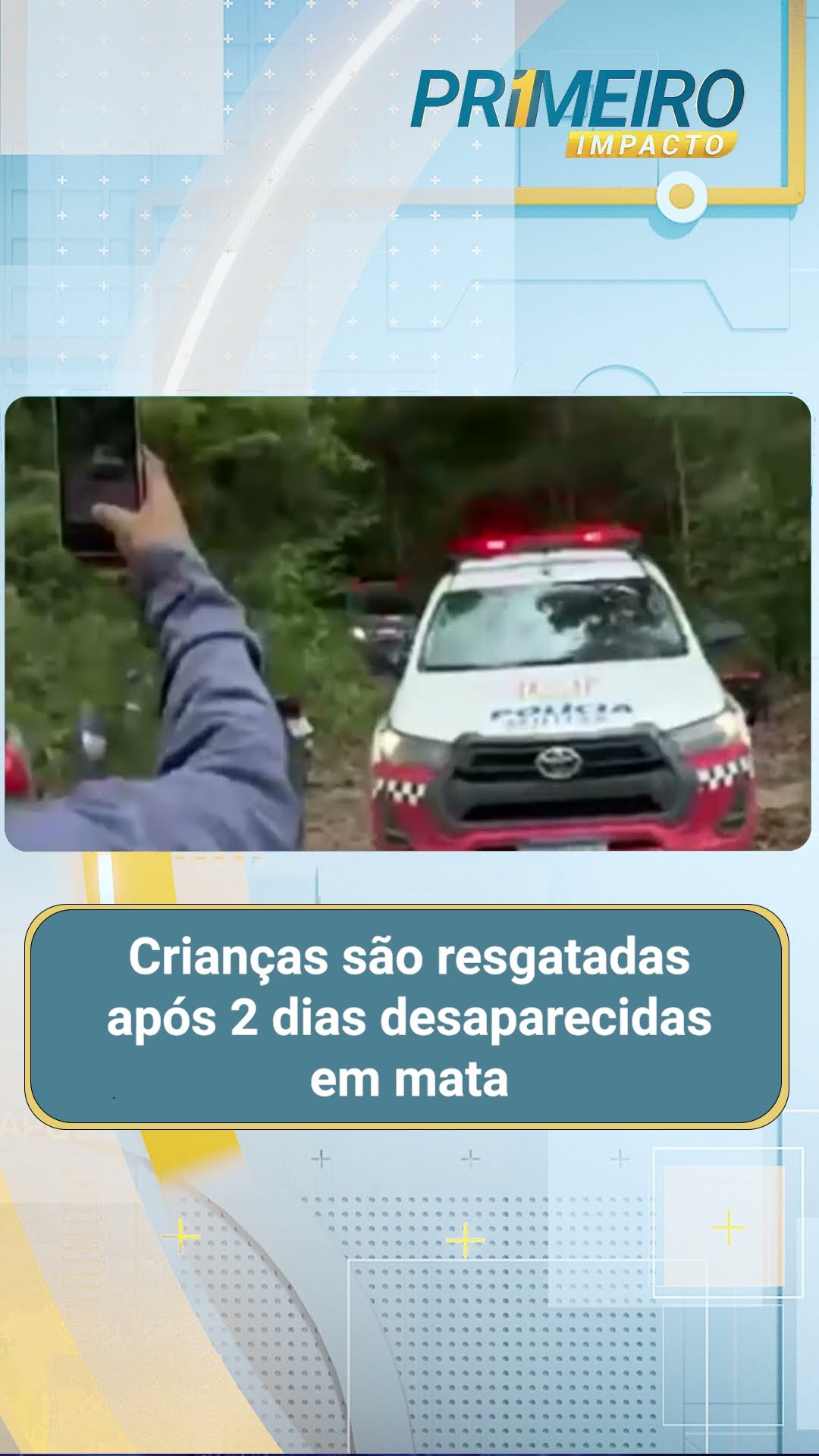 Crianças são resgatadas após 2 dias desaparecidas em mata