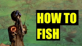 Stellar Blade - How to Fish (fish pole & bait location - Lonely fisherman trophy guide