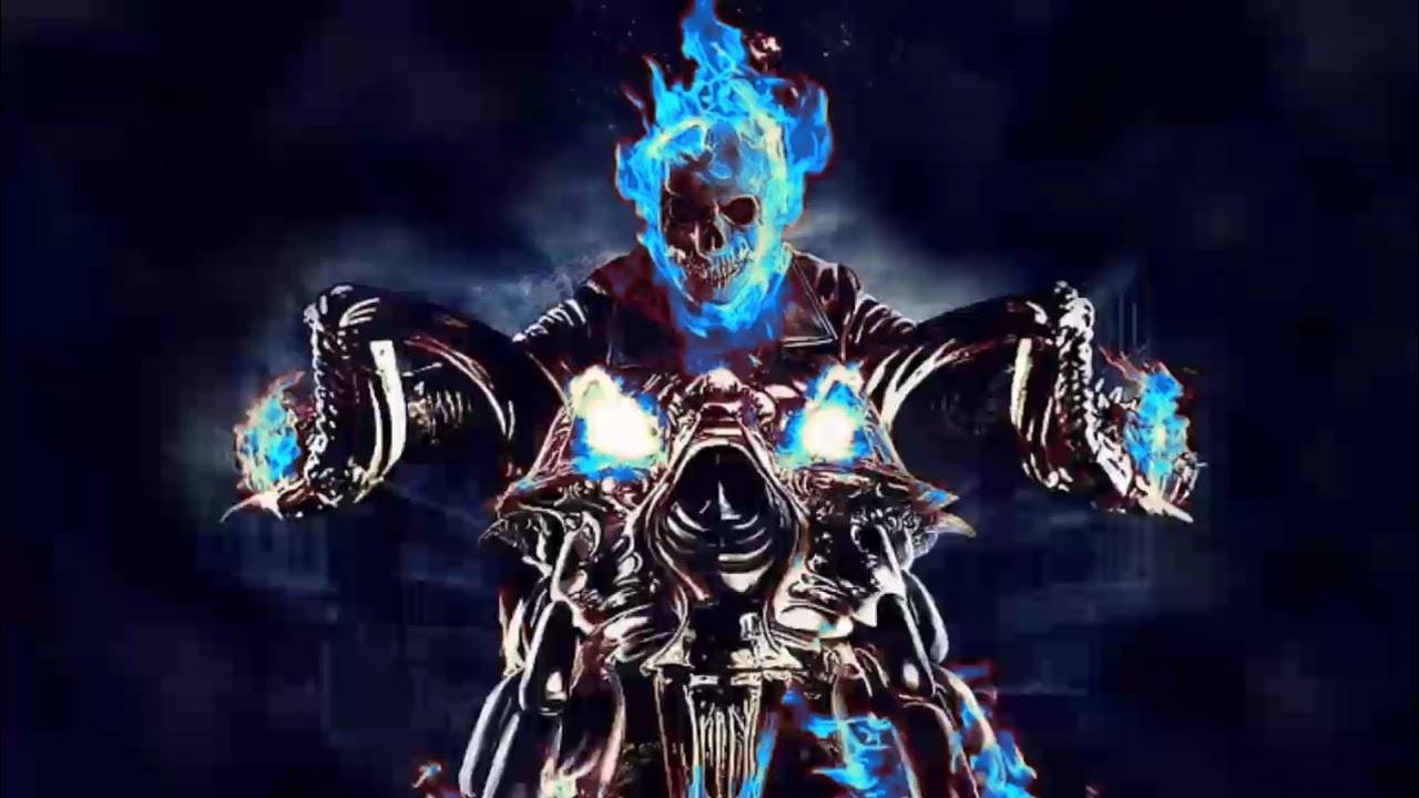 Angel Rider Music Video  Blue Ghost Rider  Animated Reveiw  Attitude Music