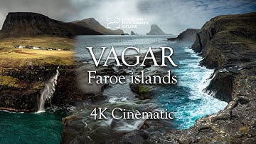 Vagar in Faroe islands - 4K Cinematic areal video
