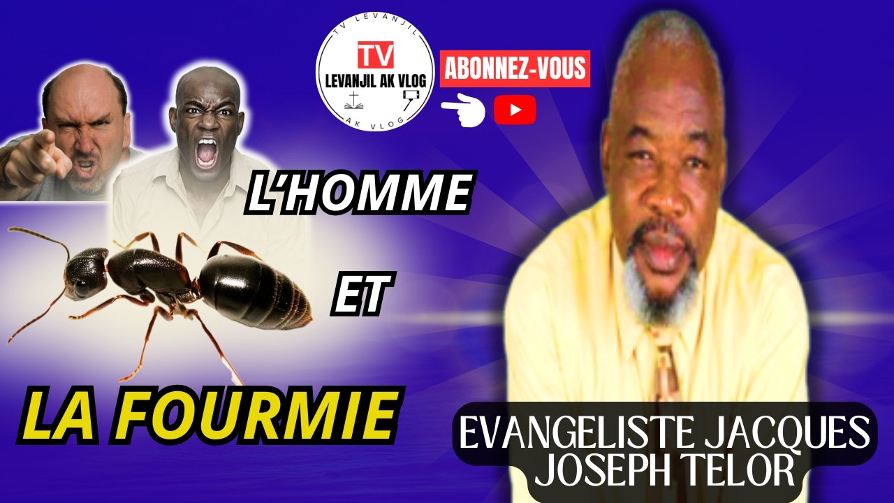PI BÈL PREDIKASYON, L'HOMME ET LA FOURMIE | EV. JOSEPH JACQUES TELOR | ABONNEZ, LIKE, PARTAGER