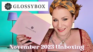 GLOSSYBOX NOVEMBER 2023 BEAUTY SUBSCRIPTION BOX - 6 ITEMS &amp; FREEBIES THIS MONTH!
