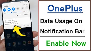 How To Show Data Usage On Notification Bar in OnePlus 2023