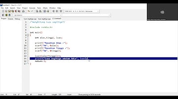 Program Menghitung Luas Segitiga || Bahasa C