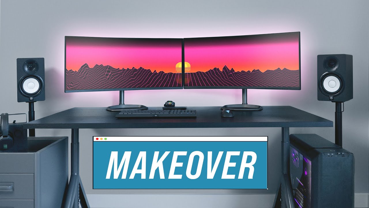 Ikea Gaming Desk Setup Makeover! - Youtube