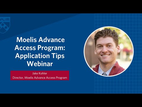 Wharton MBA Moelis Advance Access Program: Application Tips Webinar 2020-2021