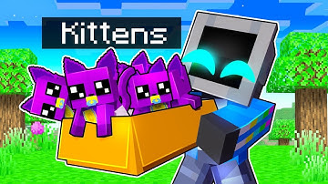 Adopting CATNAP KITTENS in Minecraft!