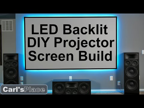 DIY How to Build LED Backlit Projector Screen with Carl&rsquo;s Place FlexiGray