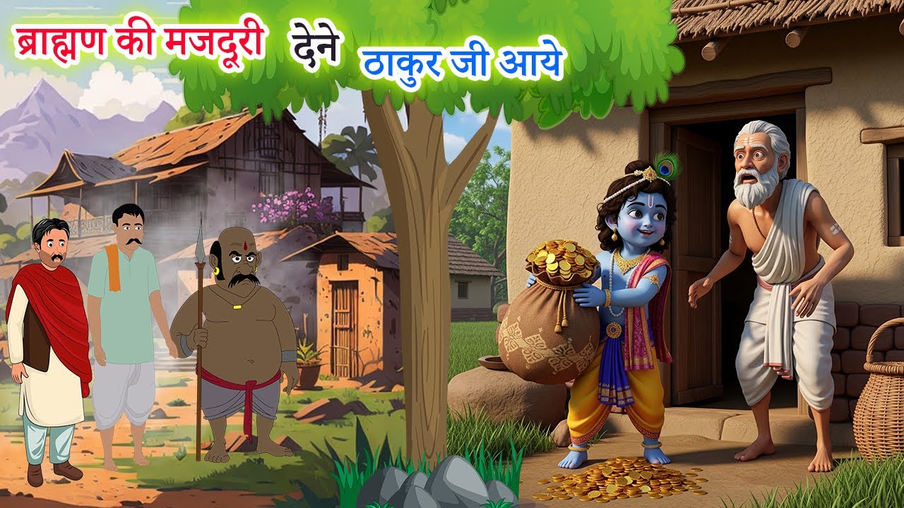 ब्राह्मण की मजदूरी देने ठाकुर जी आये | GARIB BRAHMAN AUR THAKUR JI | KAHANIYA