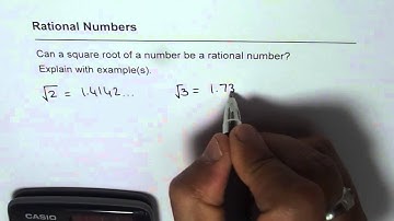 Can Square Root of a Number be a Rational Number
