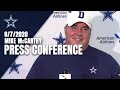 Mike McCarthy Press Conference: "Football Is About Being Together" | Dallas Cowboys 2020