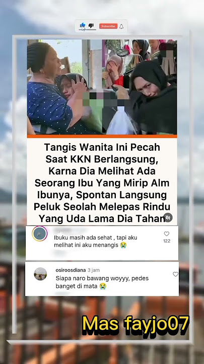 Pelukan Rindu Pecah! Ia Temukan Sosok Ibu di tengah KKN 😭#TangisanRindu#MomenDramatis#KisahNyata