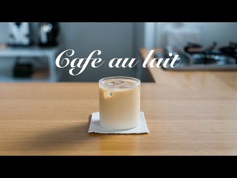 Brew a iced cafe au lait w/ Hario V60 Dripper