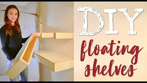 DIY floating shelves