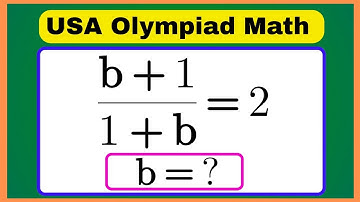 USA | Tricky Algebra Olympiad Maths | Wonderful Math Explanation | Can you solve this?