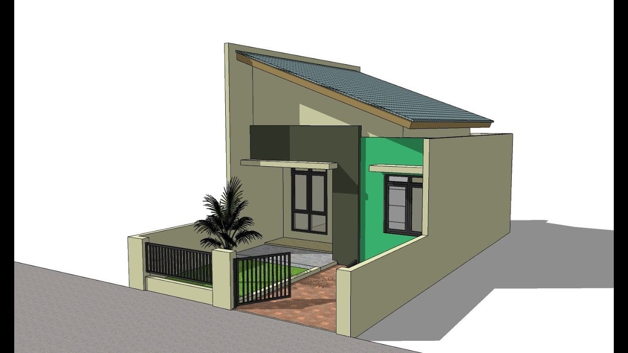 Sketchup house design ( Type 36 ) YouTube