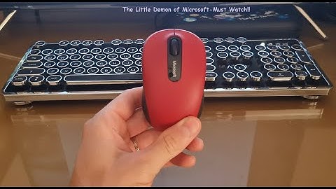 Bluetooth Microsoft Mobile Mouse 3600 Dark Red Review-The Little Demon of Microsoft/Must Watch!