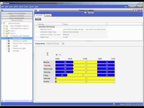 Modifying a schedule in the Metasys® Site Management Portal