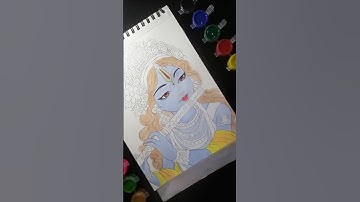 कृष्ण Drawing ✨❤️ #krishna #drawing #shorts #trending #shortsfeed