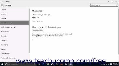 Windows 10 Tutorial Microphone Privacy Settings Microsoft Training