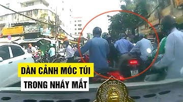 Táo tợn chiêu trò dàn cảnh móc túi người đi đường trong nháy mắt ở TP.HCM